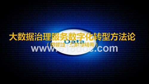 大数据治理服务数字化转型方法论.pptx